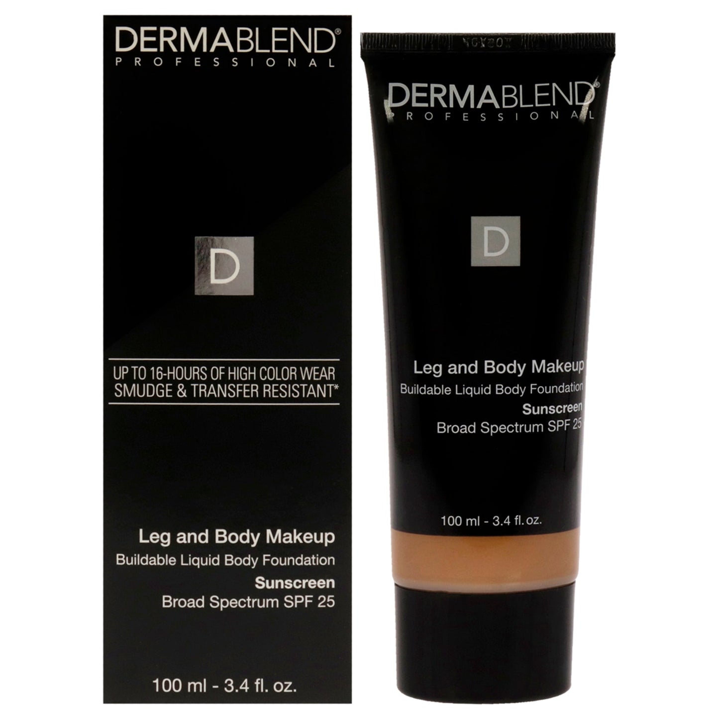 Leg and Body Makeup SPF 25 - 45W Tan Honey by Dermablend for Women - 3.4 oz Makeup