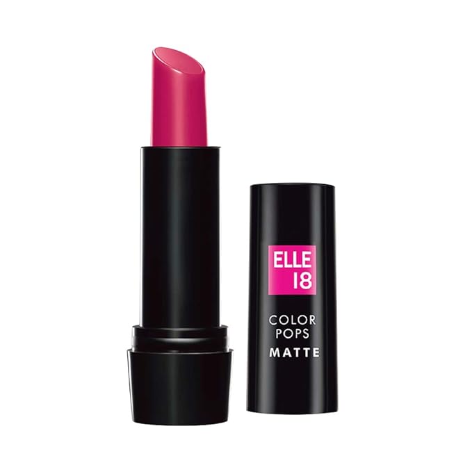 LAKMÉ Elle18 Color Pop Matte Lip Color, P24, Pink Show - 4.3 gms