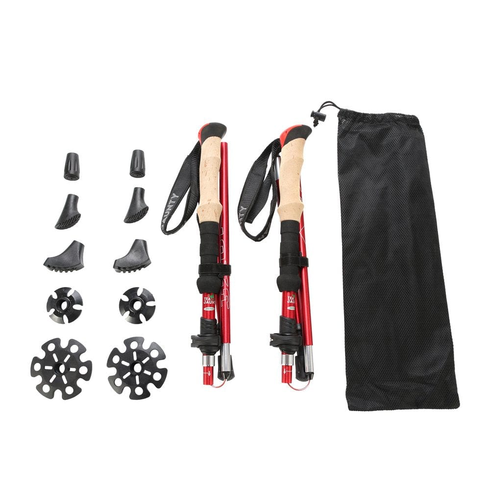 Climbing Climbing Lnjyigj Two-Pack Folding Trekking Poles Trekking Cane Accessory Set Aluminum Alloy