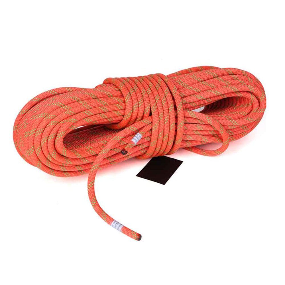 Climbing Rope Outdoor Camping Survival Aerial Work Rappelling Downhill Lanyard Cord, Orange, 12Mm